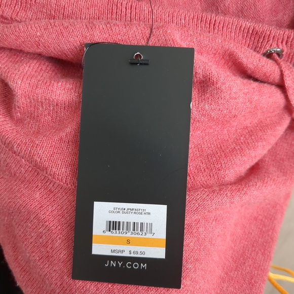 **3/$10** Jones New York Pink Cowl Neck Sweater - Picture 7 of 8